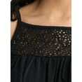thumbnail image 4 of Time and Tru Women's Cotton Crochet Tank Top, Sizes XS-XXXL, 4 of 5