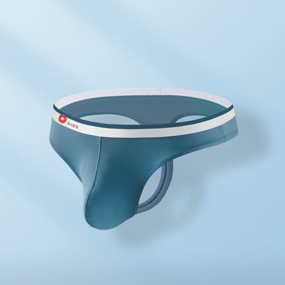 DJDLJWCJ Underwear for Men Low Waist Elastic Soft Underpants Blue 2XL