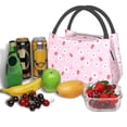 thumbnail image 3 of Fotbe Hand Drawn Strawberry Bolsa Térmica Portátil con Estampado, Bolsa de Entrega de Alimentos Aislada, Bolsa Reutilizable de Gran Capacidad para Comidas y Supermercado, 3 of 6
