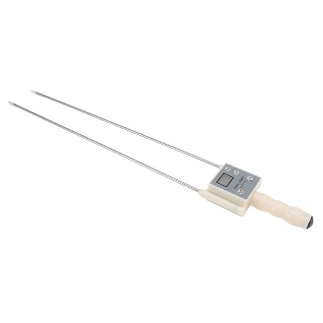 Humidimètre à Grains Affichage LED HD Double Aiguille en Acier Détecteur d'Humidité pour Herbe Paille