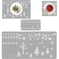 thumbnail image 1 of Dww-tapis de Table de Noël, (sapin de Noël Gris) pvc Napperon de Noël, Tapis de Table à Manger, Set de Table de Noël Set de Table, Sets de Table Lavables, 1 of 5