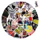 thumbnail image 1 of Paquete de pegatinas Singer Posts Malones Anime, vinilo impermeable, 50 unidades, 1 of 3