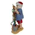 thumbnail image 2 of Kurt Adler 10.5-Inch Fabriché Beach Santa With Lighted Sign, 2 of 8