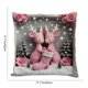 thumbnail image 3 of Funda de Almohada Navideña Roja de 45 X 45 Cm, Decoración Navideña de Muñeco de Nieve, Funda de Cojín de Lino con Bordado de Imitación., 3 of 6
