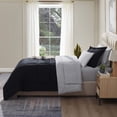 thumbnail image 5 of Virtu Twin XL Comforter Setss, 5 Piece Twin XL Bed in a Bag, Reversible Twin XL Bedding Comforter Set Twin XL with Sheets, Black, 5 of 8
