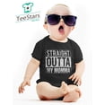 thumbnail image 4 of Straight Outta My Momma Baby Girl / Boy Infant Funny Baby Bodysuit Newborn Pink, 4 of 5
