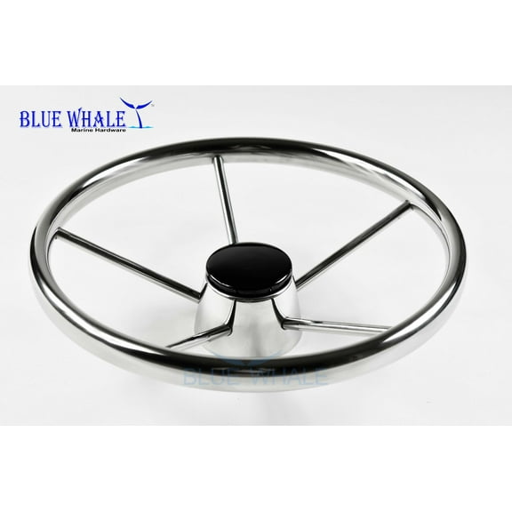 S.S. 15-1/2” Dia. 5 Spokes Steering Wheel for Yacht BL91510102