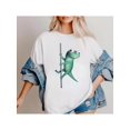 thumbnail image 1 of Funny Pole dance lizard Design, Women Menrdrdrd Meme T-Shirt - Soft Preshrunk Cotton, Vibrant Green Lizard Design, Casual Crew Neck, Short Sleeve, Perfect for Casual attire, all season Tshirt, 1 of 6