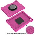 thumbnail image 3 of iPad 8th Gen Case 10.2", iPad 10.2 7th Gen Case, iPad Air 3rd Gen/iPad Pro 10.5" Case, Dteck Shockproof Heavy Duty Drop Protection Case Stand Rotating Hand Secure Grip Shoulder Strap,Rose, 3 of 6