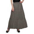 thumbnail image 1 of Moomaya Jupe Évasée avec Taille à Nouer Jupe Longue Imprimée Grande Taille Tenue d'Été, 1 of 6