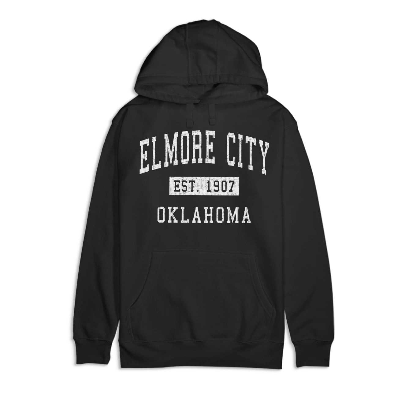 Elmore City Oklahoma Classic Established Premium Cotton Hoodie - Walmart.com