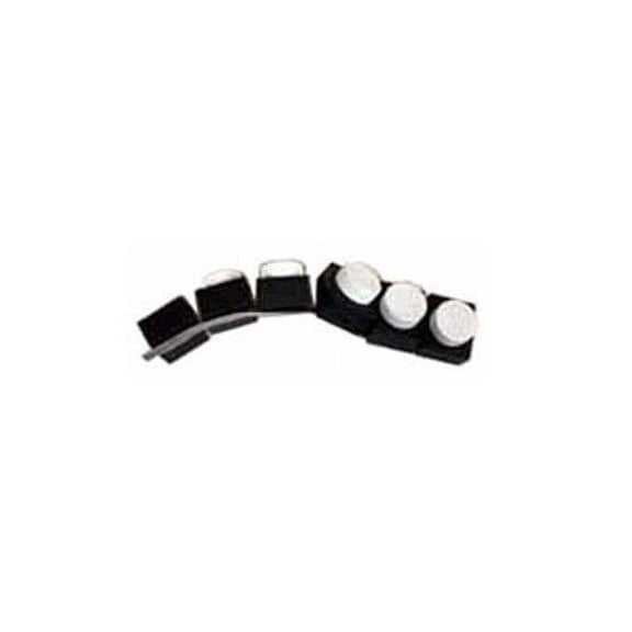 Black Car Seat Belt Buckle Guard Button Cover - Regular - 6 Pack