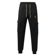 thumbnail image 4 of Casual Pants for Men Men's Athletic Casual Sweatpants Sherpa Lined Sweatpants Active Running Jogger Pants Jogger Sweatpants with Pocket and Drawstring Men Running Jogging Pants, 4 of 7