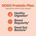 thumbnail image 2 of Gomitas de fibra GOGO para adultos, 60 unidades (paquete de 1) – Suplemento de fibra de inulina de raíz de achicoria prebiótica – Fibra gomosa diaria para la salud intestinal digestiva – Sin OGM, vega, 2 of 5