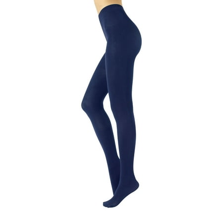 

Cotton Tights | Soft & Warm Winter Pantyhose | 100 Den | S M L Xl | Made In Italy | (S/M Navy)
