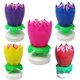 thumbnail image 1 of Juego de 3 piezas de velas de cumpleaños con música romántica de doble capa con 14 velas pequeñas, música de loto giratoria, velas de flores de feliz cumpleaños Mix, 1 of 5