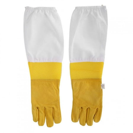 

Tebru Fine Workmanship Beekeeping Gloves Durable Beekeeper Gloves Sheepskin SheepSkin For Beekeeper