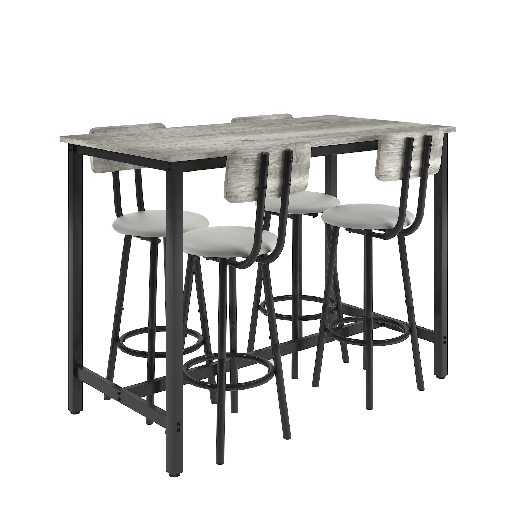 Syngar Modern Counter Height Pub Set, 5 Piece Dining Table India | Ubuy