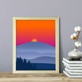 thumbnail image 2 of Designs ByLITA Blue Ridge Mountain Sunset, 8 x 10 Wooden Wall Print Inspirational (Framed) | Beautiful Flowers | Stylish Modern Decoration For The Home and Office, 2 of 3