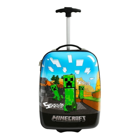 Minecraft Cliffside Creepers Youth 18" 2-Wheeled Hardside Toddler Luggage