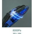 thumbnail image 3 of Kunova (TM) Handheld Vacuum Cleaner, 8000Pa Strong Suction Portable Hand Vacum Cordless with LED Light, 25-30Mins Long Runtime Rechargeable Battery Lightweight for Home and Car Carpet Stairs Pet Hair, 3 of 7