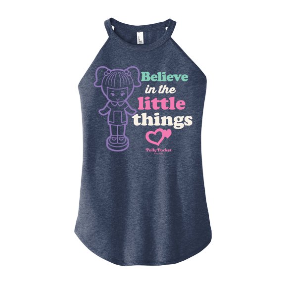 Polly Pocket - Believe In The Little Things - Juniors High Neck Tank Top