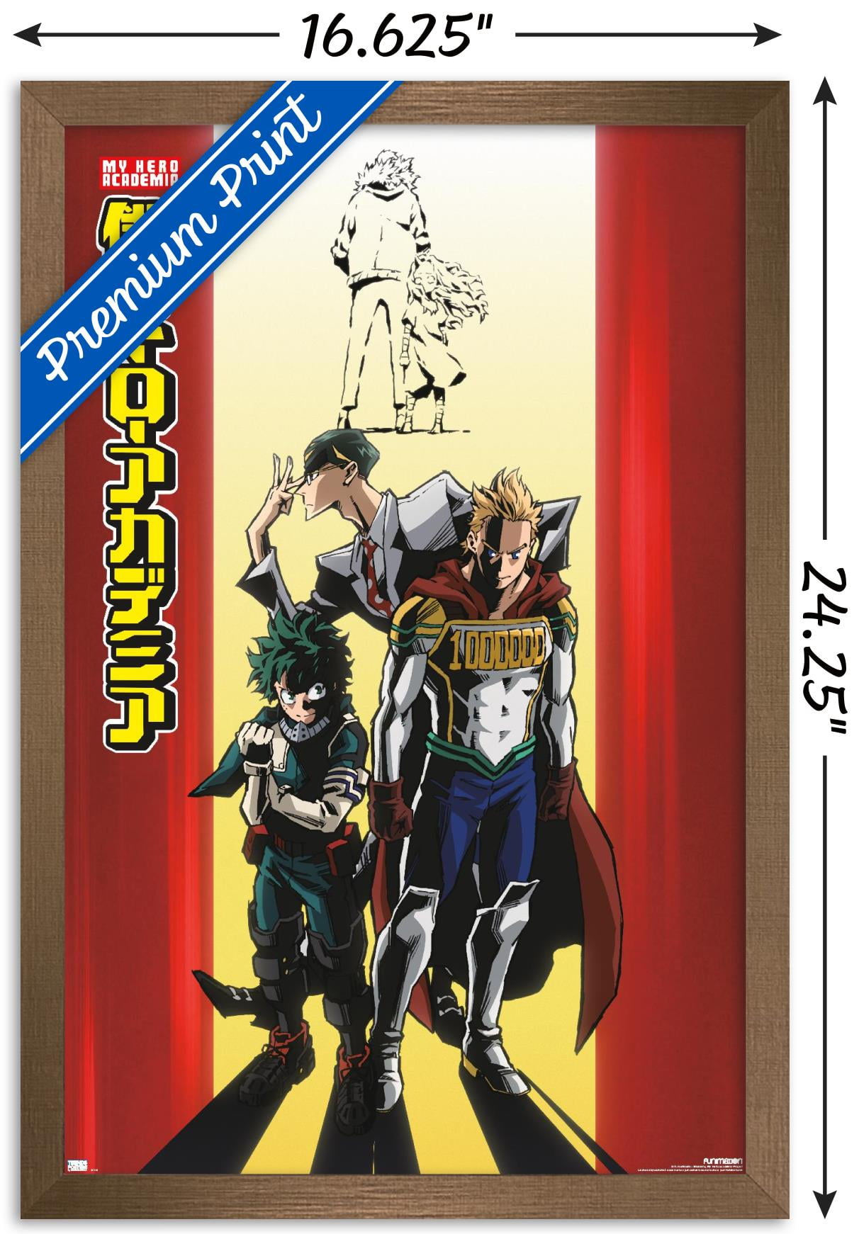 My Hero Academia: Season 4 - One Sheet Wall Poster, 14.725" x 22.375" Framed