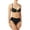 BLK YELLOW, variant on JUNIORS MULTI STRAP CRISS CROSS BACK SWIMSUIT BIKINI TOP