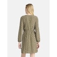 thumbnail image 3 of Time and Tru Women's Wrap Mini Dress, Sizes XS-XXXL, 3 of 5