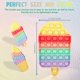 thumbnail image 3 of [Newest Design] [UPGRAED Material] 2PCS Push Bubble Pop Fidget Sensory Toy, Autism Special Needs Silicone Stress Reliever Toy, Anti-Anxiety Squeeze Se, 3 of 4