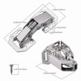 thumbnail image 2 of 10 Pack Soft Close Cabinet Hinges with Screws for Kitchen Cupboard Doors, 90 Degree Angle, 2 of 5