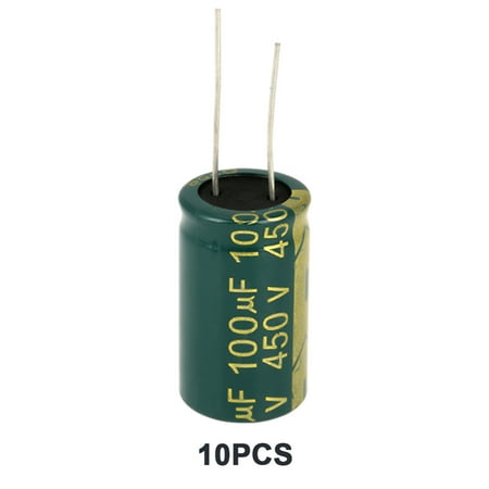 

1 set Green Color Electrolytic Capacitor Radial Capacitor Assorted Kit (450v 100uf 10pcs)