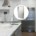 thumbnail image 2 of Stainless Steel Garbage Flap Lid Trash Bin Cover Built-in Balance Swing Flap Garbage Lid for Kitche Silver, 2 of 5