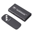 thumbnail image 1 of Conmutador 4K 3 en 1 de salida Compatible con HDMI 2,0 con control remoto para PS5 para proyector PS4, 1 of 9