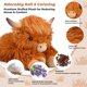 thumbnail image 2 of Animal de peluche Bobbie & Laxi Highland Cow, apto para microondas y refrigeración, 2 of 7