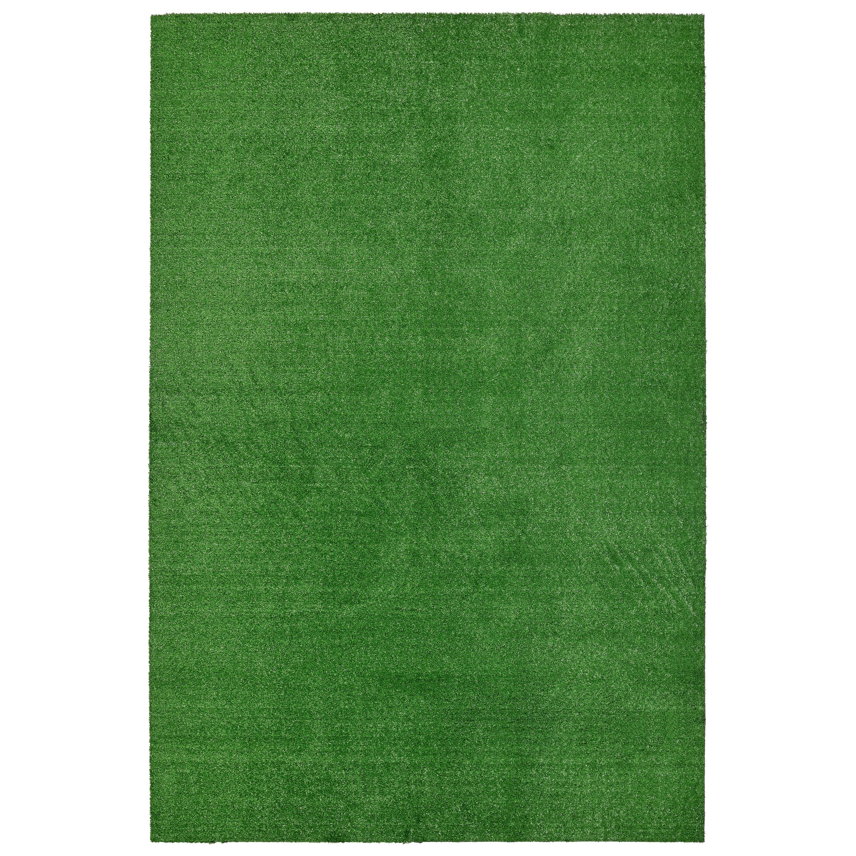 Garland Rug Artificial Grass Green Indoor/Outdoor Area Rug, 4' x 6'