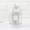 thumbnail image 4 of Lilixerw Vintage Design Candle Lanterns with Stars,Portable Iron Candle Holder with Clear Glass Window Frame Candlestick Night Lamp,Romantic Xmas Wedding Party Decoration, 4 of 5