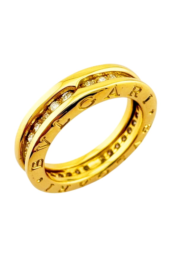 Pre-Owned Bulgari B-zero.1 One-Band Ring, 18K Gold, Diamond, Women's BVLGARI