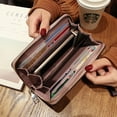 thumbnail image 2 of Cartera larga para mujer, bolso coreano, tarjetero multifunción, bolso para teléfono móvil, monedero, cartera para mujer, 2 of 6
