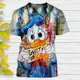 thumbnail image 3 of Camisetas con estampado 3d de pato Donald de Disney para hombre y mujer, ropa de calle informal de dibujos animados, camisetas de moda, Tops de verano 2024, 3 of 5