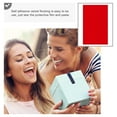 thumbnail image 6 of Red 2 Pcs Bottom Fabric Fluff Adhesive Self-adhesive Fleece Jewelry Dressing Table, 6 of 6