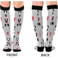 thumbnail image 2 of FREEAMG 1 Pairs Cute Hearts Pandas Compression Socks for Women Men Knee High Stocking for Running,Athletic,Medical, 2 of 7