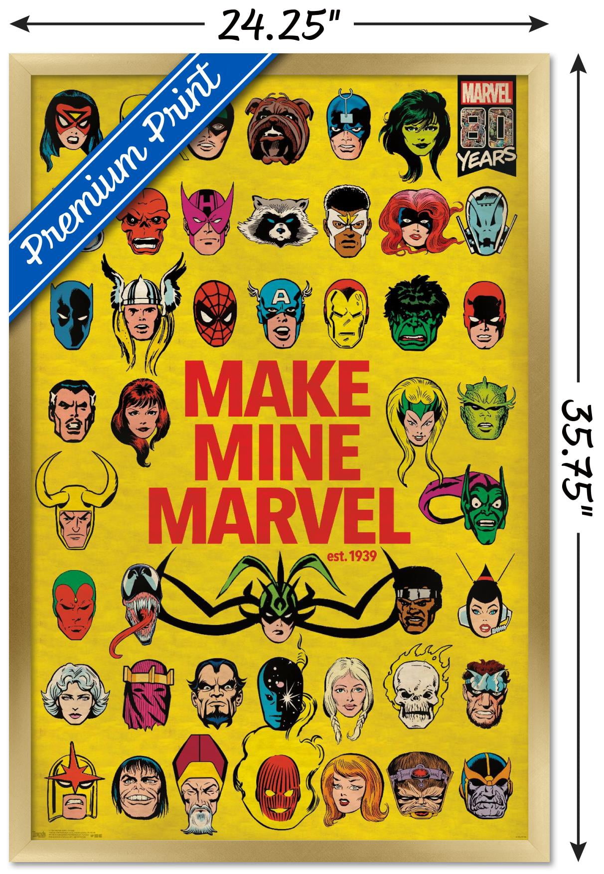 Marvel Comics - Marvel 80th Anniversary - Group Wall Poster