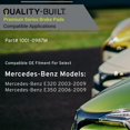 thumbnail image 3 of Pastillas De Freno Delanteras Semimetálicas De Calidad Construida 1001-0987M Compatibles Con Mercedes-Benz (E320 E350) 2003-2009., 3 of 5