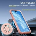 thumbnail image 2 of Nalacover For iPhone 14 Pro Max Slim Case,Luxury Hybrid Hard PC and TPU Rugged Bumper 3-In-1 Rotatable Magnetic Ring Kickstand Four Corner Guard Shockproof Anti-Scratch Back Phone Cover.Rosegold, 2 of 11