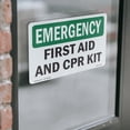 thumbnail image 4 of First Aid And CPR Kit OSHA Emergency Vinyl Decal Label 5 Inch x 3.5 Inch - 10 Pack, 4 of 6
