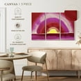 thumbnail image 4 of Elephant Stock Sunrise 1916 Wall Art - Horizontal Multi Panel Canvas - Living Room Wall Decor - Abstract Multi Panel - Pink And Red Decor By Georgia O'keeffe - 65" x 42", 4 of 4