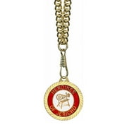 MASON ZONE Heroines of Jericho Round Gold Color Pendant - Includes Chain Necklace
