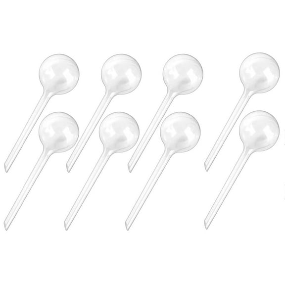 LQQBOX 8 Pcs Clear Plant Watering Globes,Plastic Self-Watering Bulbs,Automatic Watering Globes,Garden Water Device for Plant Indoor Outdoor