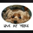thumbnail image 3 of CafePress - Love My Yorkie Pajamas - Men's Dark Loose Fit Cotton Pajama Set, 3 of 7